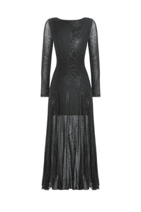 The Gothic Elegant Spider Long Dress DW1061