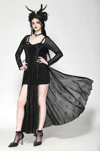 The Gothic Elegant Spider Long Dress DW1061