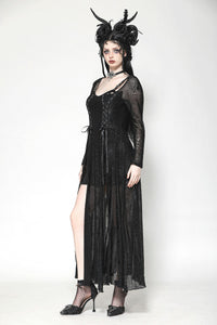 The Gothic Elegant Spider Long Dress DW1061