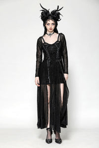 The Gothic Elegant Spider Long Dress DW1061