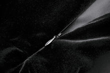 Load image into Gallery viewer, Black Velvet Horn Embroidery Maxi Dress DW1062