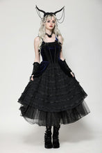 Load image into Gallery viewer, Indigo gothic lolita party doll dress DW1065