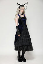 Load image into Gallery viewer, Indigo gothic lolita party doll dress DW1065