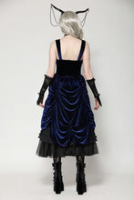 Load image into Gallery viewer, Indigo gothic lolita party doll dress DW1065
