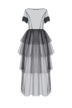 Load image into Gallery viewer, Phantom Waltz · Gothic Sexy Mesh Tiered Dress DW1071