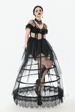 Load image into Gallery viewer, Phantom Waltz · Gothic Sexy Mesh Tiered Dress DW1071