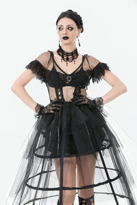 Phantom Waltz · Gothic Sexy Mesh Tiered Dress DW1071