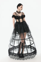 Load image into Gallery viewer, Phantom Waltz · Gothic Sexy Mesh Tiered Dress DW1071
