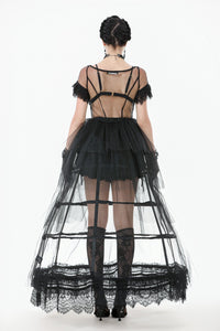 Phantom Waltz · Gothic Sexy Mesh Tiered Dress DW1071