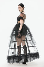 Load image into Gallery viewer, Phantom Waltz · Gothic Sexy Mesh Tiered Dress DW1071