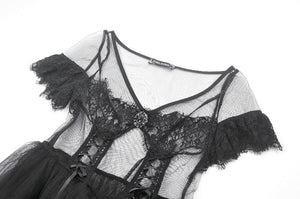 Phantom Waltz · Gothic Sexy Mesh Tiered Dress DW1071