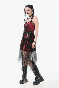 Bloodstained Abyss · Punk Asymmetrical Slip Dress DW1072