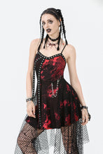 Load image into Gallery viewer, Bloodstained Abyss · Punk Asymmetrical Slip Dress DW1072