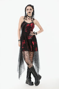 Bloodstained Abyss · Punk Asymmetrical Slip Dress DW1072
