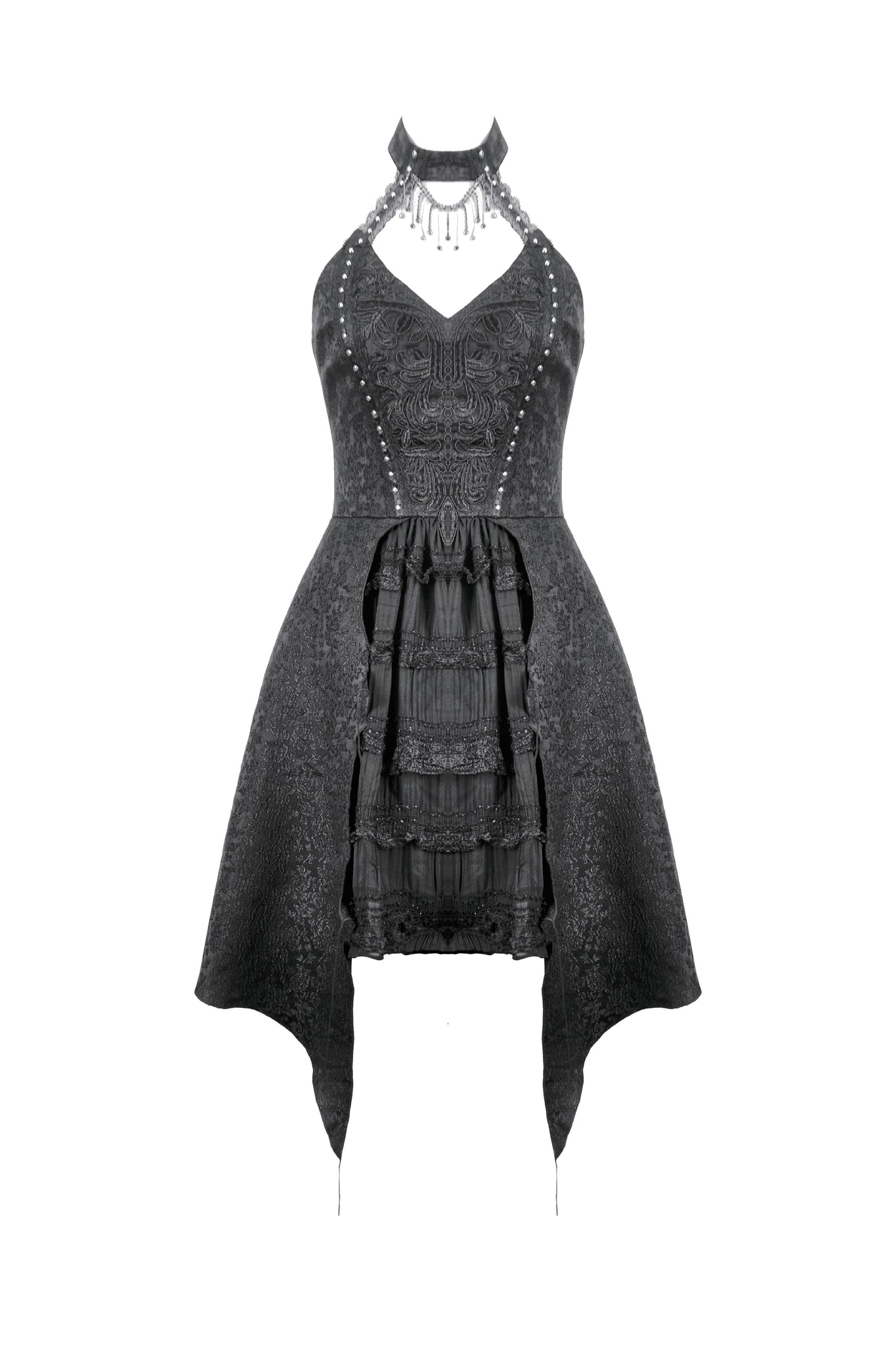 Nocturnal Empress Gothic Batwing Hem Dress DW1081 S Nocturnal Empress Gothic Batwing Hem Dress DW1081 S