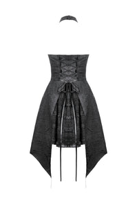 Nocturnal Empress – Gothic Batwing Hem Dress  DW1081