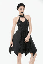 Load image into Gallery viewer, Nocturnal Empress – Gothic Batwing Hem Dress  DW1081