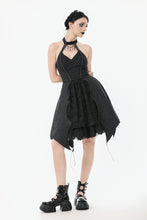 Load image into Gallery viewer, Nocturnal Empress – Gothic Batwing Hem Dress  DW1081