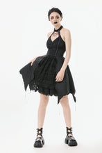 Load image into Gallery viewer, Nocturnal Empress – Gothic Batwing Hem Dress  DW1081