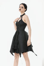 Load image into Gallery viewer, Nocturnal Empress – Gothic Batwing Hem Dress  DW1081