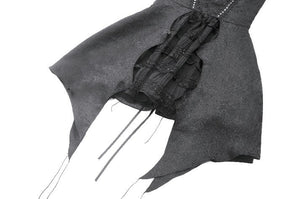 Nocturnal Empress – Gothic Batwing Hem Dress  DW1081