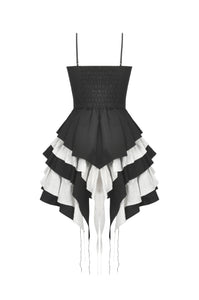Gothic Lolita Black and White Preppy Bow Dress DW1083 L Gothic Lolita Black and White Preppy Bow Dress DW1083 L
