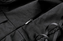 Load image into Gallery viewer, Gothic Lolita Black and White Preppy Bow Dress DW1083
