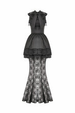 Load image into Gallery viewer, Gothic Lace Puff Fishtail Dress DW1084