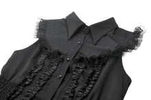 Load image into Gallery viewer, Dolly Sleeveless Button-Front Mini Dress DW1085