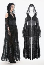 Load image into Gallery viewer, Gothic Hooded Sorceress Gown DW1090BK
