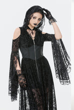 Load image into Gallery viewer, Gothic Hooded Sorceress Gown DW1090BK