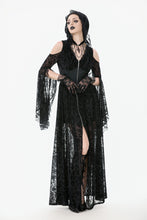 Load image into Gallery viewer, Gothic Hooded Sorceress Gown DW1090BK