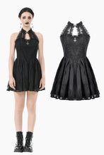 Load image into Gallery viewer, Celestial Bloom Lace Halter Dress DW1095
