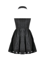 Load image into Gallery viewer, Celestial Bloom Lace Halter Dress DW1095
