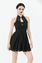 Load image into Gallery viewer, Celestial Bloom Lace Halter Dress DW1095