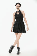 Load image into Gallery viewer, Celestial Bloom Lace Halter Dress DW1095