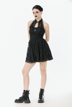 Load image into Gallery viewer, Celestial Bloom Lace Halter Dress DW1095