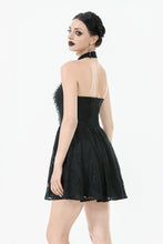 Load image into Gallery viewer, Celestial Bloom Lace Halter Dress DW1095