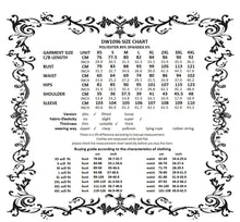 Load image into Gallery viewer, Gothic Embroidered Mesh Dress with Big Sleeves DW1096