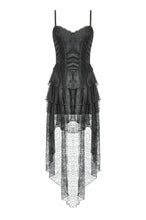 Load image into Gallery viewer, Dark Swan Layered Lace Tail Dress DW1097