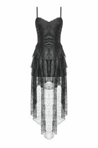 Dark Swan Layered Lace Tail Dress DW1097