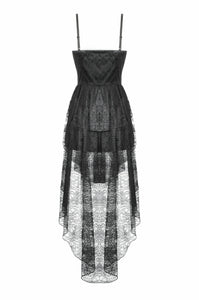 Dark Swan Layered Lace Tail Dress DW1097