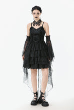 Load image into Gallery viewer, Dark Swan Layered Lace Tail Dress DW1097