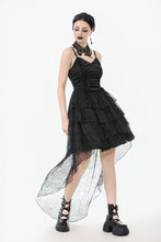 Load image into Gallery viewer, Dark Swan Layered Lace Tail Dress DW1097