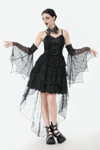 Dark Swan Layered Lace Tail Dress DW1097