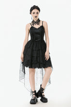 Load image into Gallery viewer, Dark Swan Layered Lace Tail Dress DW1097