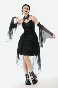 Dark Swan Layered Lace Tail Dress DW1097
