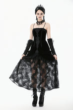 Load image into Gallery viewer, Gothic Embroidered Bustier Dress DW1101