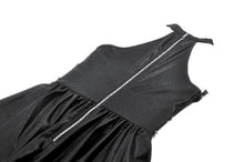 Load image into Gallery viewer, Gothic Eyelet &amp; Chain Choker Leather Dress DW1102