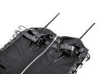 Load image into Gallery viewer, Punk Faux Leather &amp; Mesh Dress DW1105